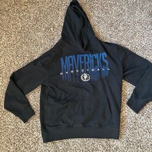 Boys Youth Mavericks Basketball Black Hoodie